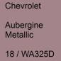 Preview: Chevrolet, Aubergine Metallic, 18 / WA325D.